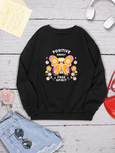 Load image into Gallery viewer, Butterfly Graphic Dropped Shoulder Sweatshirt
