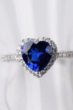 Load image into Gallery viewer, 2 Carat Moissanite Heart-Shaped Side Stone Ring