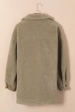 Load image into Gallery viewer, Button Up Pocketed Collared Neck Long Sleeve Jacket