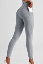 Load image into Gallery viewer, Wide Waistband Sports Leggings with Side Pockets