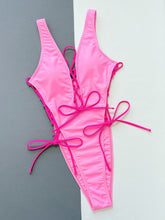 Load image into Gallery viewer, BARBIE GIRL Lace-Up One-Piece Swimsuit