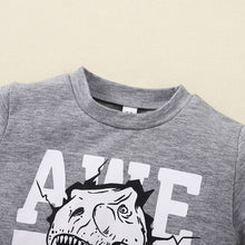 Load image into Gallery viewer, Kids Graphic Sweatshirt and Dinosaur Print Joggers Set