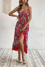 Load image into Gallery viewer, Bohemian Decorative Button Spaghetti Strap Dress