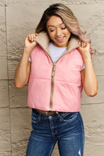 Load image into Gallery viewer, Zip-Up Drawstring Puffer Vest