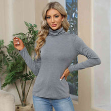 Load image into Gallery viewer, Turtleneck Long Sleeve T-Shirt