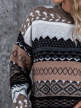 Load image into Gallery viewer, Dropped Shoulder Round Neck Sweater