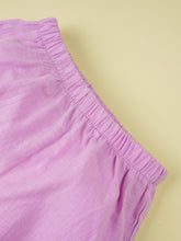 Load image into Gallery viewer, Baby Girl Spliced Lace Cami and Elastic Waist Shorts Set
