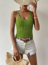 Load image into Gallery viewer, Scoop Neck Mixed Knit Cami