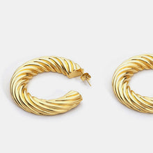 Load image into Gallery viewer, Gold-Plated C-Hoop Earrings