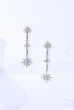 Load image into Gallery viewer, Cubic Zirconia Star Drop Earrings