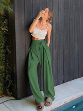 Load image into Gallery viewer, Tied High Waist Wide Leg Pants