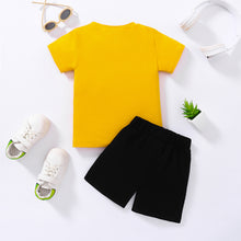 Load image into Gallery viewer, Kids IT WAS PAPA'S IDEA Graphic Tee and Shorts Set