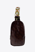 Load image into Gallery viewer, Adjustable Strap PU Leather Sling Bag