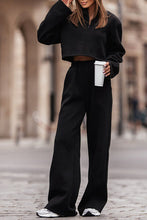 Load image into Gallery viewer, Zip Up Mock Neck Top and Pants Set