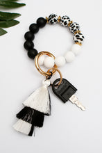 Load image into Gallery viewer, Beaded Keychain with Layered Tassel