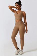 Load image into Gallery viewer, Crisscross Sports Bra and Leggings Set
