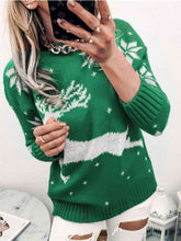Load image into Gallery viewer, Reindeer &amp; Snowflake Sweater