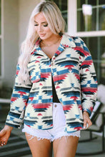 Load image into Gallery viewer, Geometric Button Down Jacket