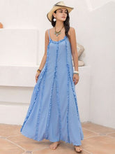 Load image into Gallery viewer, Frill Scoop Neck Maxi Cami Dress