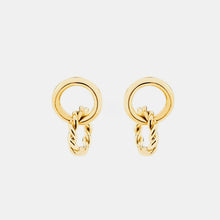 Load image into Gallery viewer, Copper Double-Hoop Earrings
