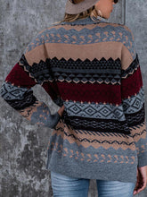 Load image into Gallery viewer, Dropped Shoulder Round Neck Sweater