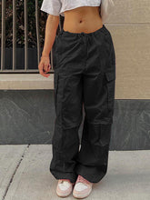 Load image into Gallery viewer, Drawstring Waist Cargo Pants