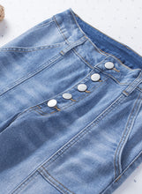 Load image into Gallery viewer, Button Fly Center Seam High Rise Jeans
