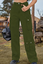 Load image into Gallery viewer, Loose Fit Long Jeans with Pockets