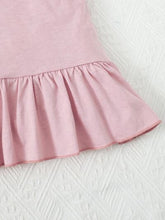 Load image into Gallery viewer, Baby Girl Ruffled Round Neck Mini Dress