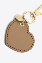 Load image into Gallery viewer, Assorted 4-Pack Heart Shape PU Leather Keychain