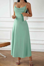 Load image into Gallery viewer, Spaghetti Strap Lace-Up Dress