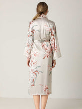 Load image into Gallery viewer, Floral Tie Waist Long Sleeve Robe