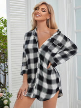 Load image into Gallery viewer, MERRY AND BRIGHT Plaid Shirt Dress