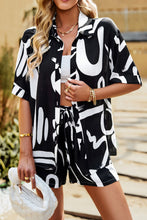 Load image into Gallery viewer, WORK OF ART Printed Shorts Set