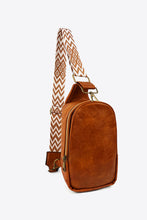 Load image into Gallery viewer, Adjustable Strap PU Leather Sling Bag