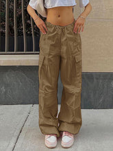 Load image into Gallery viewer, Drawstring Waist Cargo Pants