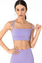 Load image into Gallery viewer, Open Back Pleated Detail Sports Bra