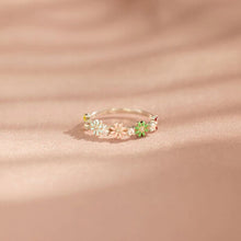 Load image into Gallery viewer, Flower Shape 925 Sterling Silver Zircon Ring