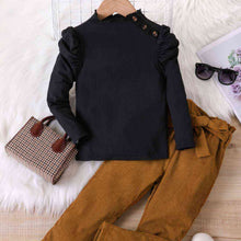 Load image into Gallery viewer, Baby Girl Knit Top and Tie Belt Pants Set
