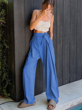 Load image into Gallery viewer, Tied High Waist Wide Leg Pants