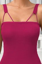 Load image into Gallery viewer, Straight Neck Sleeveless Pencil Dress