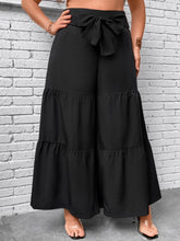 Load image into Gallery viewer, Plus Size Tiered Wide Leg Pants