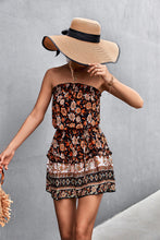 Load image into Gallery viewer, Bohemian Frill Trim Strapless Dress