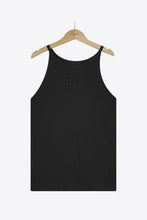 Load image into Gallery viewer, Openwork Grecian Neck Knit Tank Top