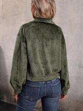 Load image into Gallery viewer, Collared Neck Button Front Jacket with Pockets