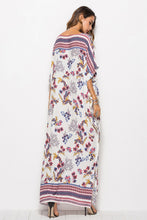 Load image into Gallery viewer, Floral V-Neck Dolman Sleeve Dress