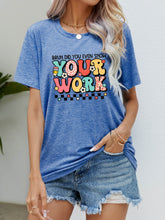 Load image into Gallery viewer, Letter Graphic Short Sleeve T-Shirt