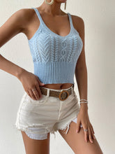 Load image into Gallery viewer, Scoop Neck Mixed Knit Cami