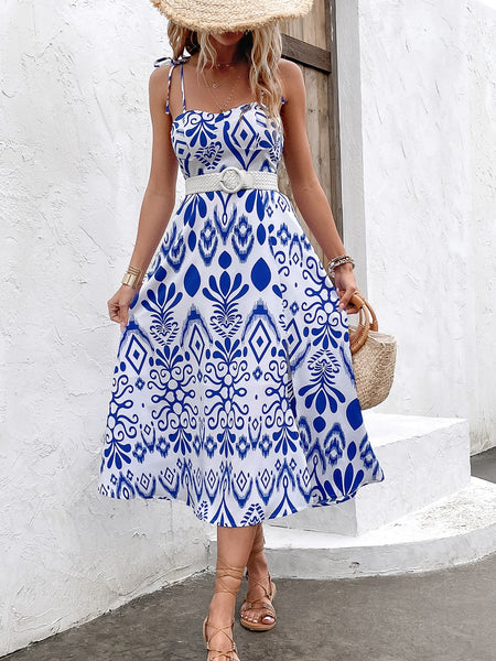 GREECE Sweetheart Neck Dress