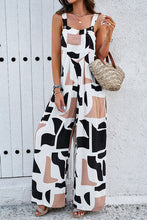 Load image into Gallery viewer, Printed Wide Strap Jumpsuit with Pockets